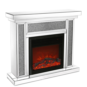 Cheminée électrique en miroir de 47 pouces, cheminée, cheminée, cheminée, chauffage autoportant, boîte à feu avec flamme 3d - Product Image 4