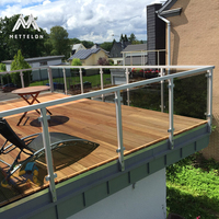 Balcons préfabriqués en aluminium avec revêtement en poudre, design personnalisé en usine, avec rampes en aluminium