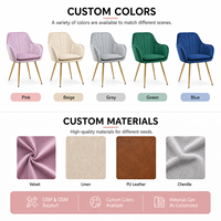 Fauteuil d'appoint DM Source Factory avec revêtement personnalisé, finition imitation bois et pieds en métal pour commandes de projets professionnels