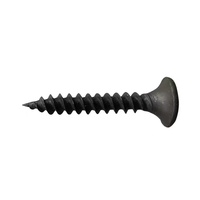 Vis à Plaque de Plâtre en Acier au Carbone Phosphaté Noir à Filetage Grossier, Longueur 50mm, Prix de Gros, Origine Chine