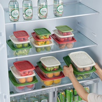 Récipients réutilisables pour la préparation des repas Récipients de stockage des aliments sans danger pour les micro-ondes avec couvercles