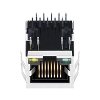 Connecteur Jack RJ45 femelle magnétique à port unique Gigabit 1000 Base-t