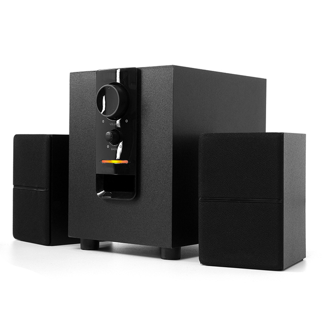 Multimedia Wood Subwoofer New High Quality 3.5 Stereo Bass Wireless for 3 Speakers 2.1 Channel Home Theatre System Speaker