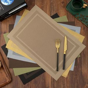 Wholesale Pvc Woven Plastic Waterproof Non-Slip Placemats for Dining <b>Table</b> Wedding Mat - Product Image 1