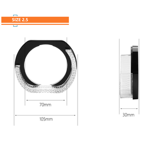 Copertura DRL Intelligente Angel Eye Tipo I8-L con Controllo App, Luminosità e Velocità Personalizzabili, Impermeabile e Sigillata a LED - Product Image 5