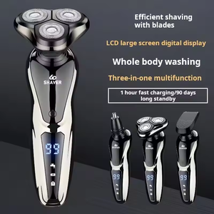 Portable épilateur LCD affichage rasoir électrique étanche tondeuse nez barbe Rechargeable rasoir hommes visage cheveux rasoir - Product Image 2