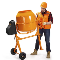 Petite bétonnière électrique 220V, type agitateur, machine à mélanger le mortier, la pierre, le ciment pour la construction et la transformation alimentaire