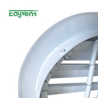 Grille de ventilation circulaire extérieure en alliage d'aluminium de haute qualité, résistante aux intempéries, pour système HVAC