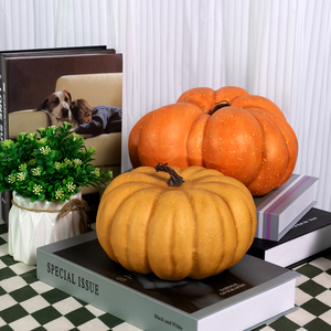 Decorazioni autunnali di zucca grandi piccole <span class=keywords><strong>zucche</strong></span> finte di plastica in schiuma per esterni per <span class=keywords><strong>zucche</strong></span> artificiali di raccolto autunnale di Halloween - Product Image 2