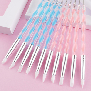 5Pcs <strong>Nail</strong> Art <strong>Dotting</strong> <strong>Tools</strong> <strong>Nail</strong> Silicone Brush Dual Head UV Gel <strong>Dotting</strong> Drawing Painting Pen Clay Sculpting Drawing <strong>Tools</strong> - Product Image 5