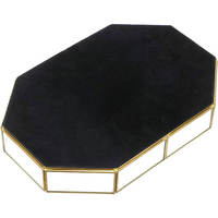 Plateau de vanité en métal doré et verre, organisateur décoratif de bijoux et de maquillage pour commode, salle de bain, décoration intérieure