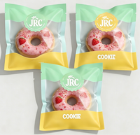 Sacs personnalisés en plastique transparent de qualité alimentaire thermoscellables pour barres chocolatées, bonbons gélifiés, emballages de biscuits de Noël avec logo imprimé