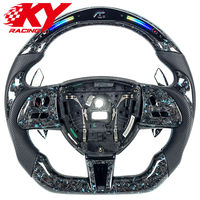 Volant sport LED en fibre de carbone forgée sur mesure avec palettes de changement de vitesse pour Jaguar XF XJ XE XK XKR XFR Coupé Sportbrake