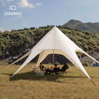 Tente extérieure imperméable d'auvent d'étoile avec le tissu d'Oxford de revêtement de PU 900D pour l'auvent de parasol de camping