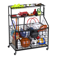 Organisateur de garage organisateur d'équipement sportif stockage de garage accessoires d'équipement de fitness à domicile