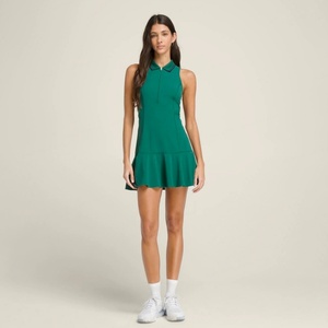 ชุดเดรสกีฬาสีเขียวสำหรับผู้หญิง สไตล์เซ็กซี่สำหรับฤดูร้อน เหมาะสำหรับออกกำลังกายกลางแจ้ง เล่นปิคเคิลบอล กอล์ฟ เทนนิส และกิจกรรมกลางแจ้งอื่นๆ - Product Image 1