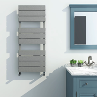 Radiateur mural électrique gris mat pour serviettes, à panneau plat, pour salle de bain et chauffage domestique