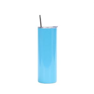 New 20oz Straight Stainless Steel Vacuum <b>Insulated</b> Thermal <b>Cup</b> Customizable Portable Slimming Design for Business and Car Use - Product Image 5