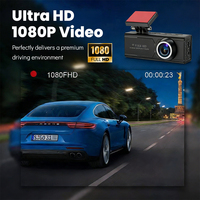 Caméra embarquée WiFi avec écran HD, haute définition 1080P, vision nocturne Full HD, enregistrement en boucle, caméra DVR pour voiture