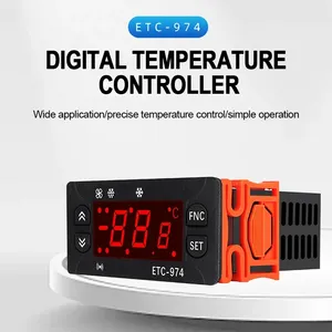 Contrôleur de température numérique LCD industriel ETC-974, double capteur NTC, thermostat de réfrigérateur, régulateur de dégivrage - Product Image 5