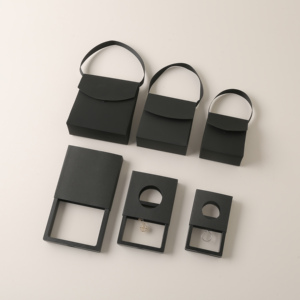 Boîte de rangement transparente pour bijoux, collier, bague, boîte à tiroir en papier de luxe, emballage personnalisé avec film PE suspendu - Product Image 6