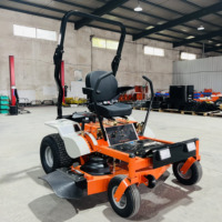 Tondeuse autoportée industrielle à braquage zéro, haute vitesse, siège confortable, pour parcs et terrains variés, autonomie longue durée