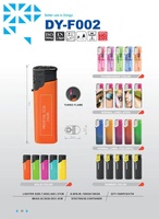 Briquet électronique coupe-vent personnalisé en usine, briquets à gaz en plastique avec logo d'impression