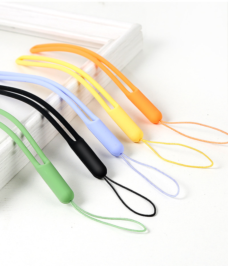 Soft Silicone Wrist Straps Short Anti-Drop Rubber Hand Lanyard for Mobile Phones Cameras Keys Cord Chains Hanging Rope Charms Image 4