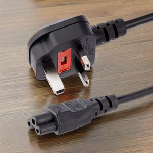 สายไฟอังกฤษสำหรับเครื่องใช้ไฟฟ้าในบ้าน ขายส่งจากโรงงาน-สายต่อพ่วงไฟฟ้าแบบ 3 ขา IEC320 C5 NEMA สำหรับแล็ปท็อป โน้ตบุ๊ก 13A BS IEC - Product Image 3