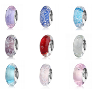 Caldo <span class=keywords><strong>di</strong></span> vendita 925 Sterling Silver Allentato Rotondo <span class=keywords><strong>In</strong></span> <span class=keywords><strong>Vetro</strong></span> <span class=keywords><strong>di</strong></span> <span class=keywords><strong>Murano</strong></span> del Branello Per Monili Che Fanno - Product Image 3