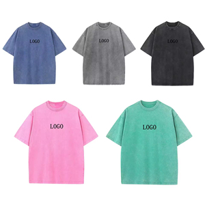 Custom 100% Cotton Acid Wash Streetwear Graphic t <b>Shirts</b> Vintage Oversized <b>Men's</b> T-<b>shirts</b> - Product Image 6