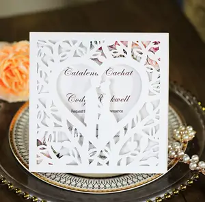 Doğum günü partisi için moda lüks düğün davetiyeleri kartı davet kartları convite de casamento