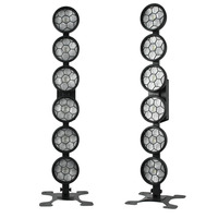 Barra de Luces LED Retro Controlada por DMX512, Efecto de Matriz Atmosférica Hexagonal, Iluminación Estroboscópica Desplazable para Escenarios