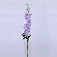 Bunga Delphinium Buatan Ajacis Mekar Palsu Delphinium Ungu Snapdragon Delphinium