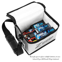 Zeee-lipo-sac anti-explosion pour batterie, grande capacité, protecteur de stockage de batterie, pochette de sécurité pour Charge et stockage