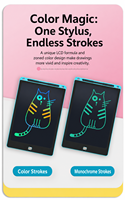 Tablette d'écriture LCD rechargeable de 8,5 pouces et 9 pouces, effaçable, pour enfants, tablette graphique effaçable pour enfants, tablette d'écriture LCD pour enfants
