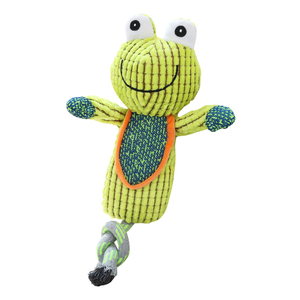 Juego de masticar chirriantes, juguetes para perros para mascotas, lindo nudo, Rana, mono, hipopótamo, elefante, diversión para cachorros de interior, masticar y jugar - Product Image 4