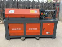 Machine de redressage et de coupe de barres d'armature CNC 9 kW, modèle King of 1000 Tons, avec alimentation mécanique pour redresser et couper les barres d'acier