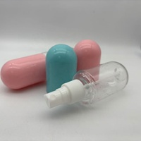Haute qualité 60ml Capsule brouillard vaporisateur bouteille rechargeable petit voyage liquide conteneur pour désinfectant pour les mains Rose eau parfum
