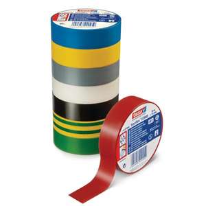 TESA - 53948-00004-15 PVC <b>Electrical</b> Insulation Professional <b>Tape</b> - Red - EAN 4042448886156 INSULATING <b>TAPES</b> - Product Image 1