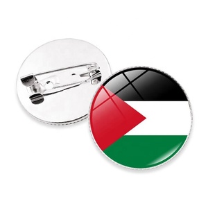 Bandera de Palestina de Metal con Impresión UV Digital en Latón, Venta Caliente, para Insignia con Bandera Palestina Personalizada - Product Image 6