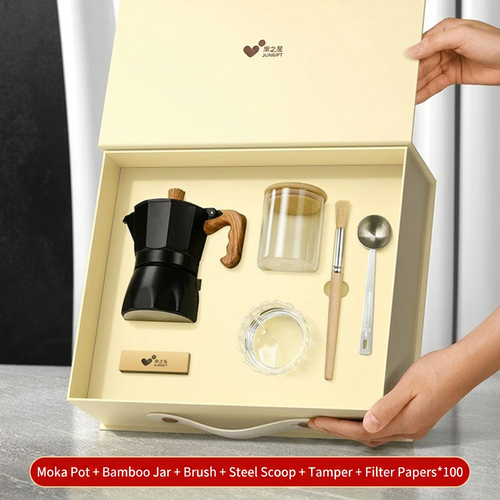 Black 6-piece set, dual-valve version