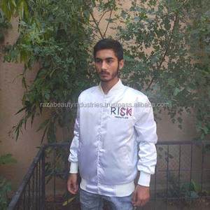 Wholesale Custom Eco-Friendly Breathable <b>Summer</b> <b>Men's</b> Satin Bomber Varsity <b>Jacket</b> with Embroidery - Product Image 1