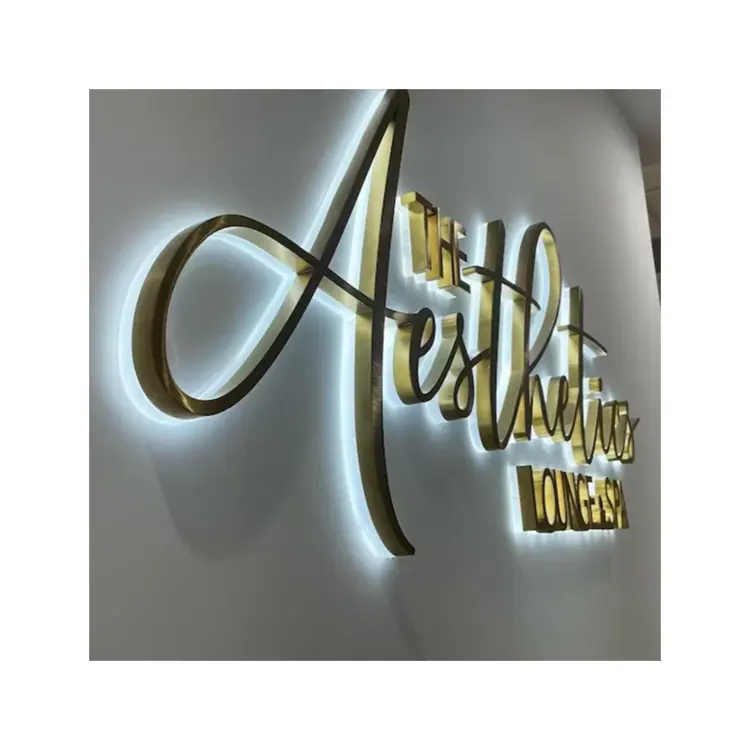 professional metal sign letter business signs logo outdoor 3d channel Letters Wall Logo Sign