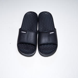 Color negro cómodo y aireado decoración personalizada punta abierta rayas todas las estaciones zapatillas EVA y goma Savato sandalias Vietnam - Product Image 1