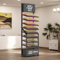 Présentoir à Ongles Réglable : Étagère Métallique à 8 Niveaux pour Salon de Manucure et Magasin de Détail, Logo Personnalisé, MOQ 20 Sets