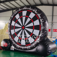 Jeu de fléchettes géant de football de 5 m avec fléchettes de football en velcro, jeu de fléchettes de football gonflable, cible de football en velcro, fléchettes de football à vendre