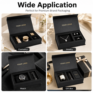 High-End Rigid <b>Cosmetic</b> <b>Box</b> With Satin Liner And Hot Stamping Logo For Curated Beauty Experience - Product Image 2