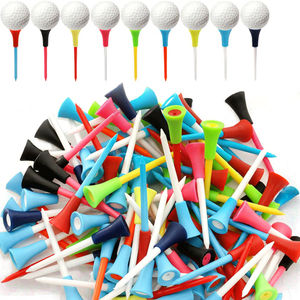Wholesale Durable <b>Golf</b> <b>Ball</b> Tee Funny Colorful <b>Plastic</b> Height Adjustable Rubber Cushion Custom Length Packing Model - Product Image 2