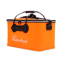 Seau à poisson pliable portable NARON EVA étanche et écologique – Utilisation en lac, rivière, ruisseau – Rangement durable pour eau douce